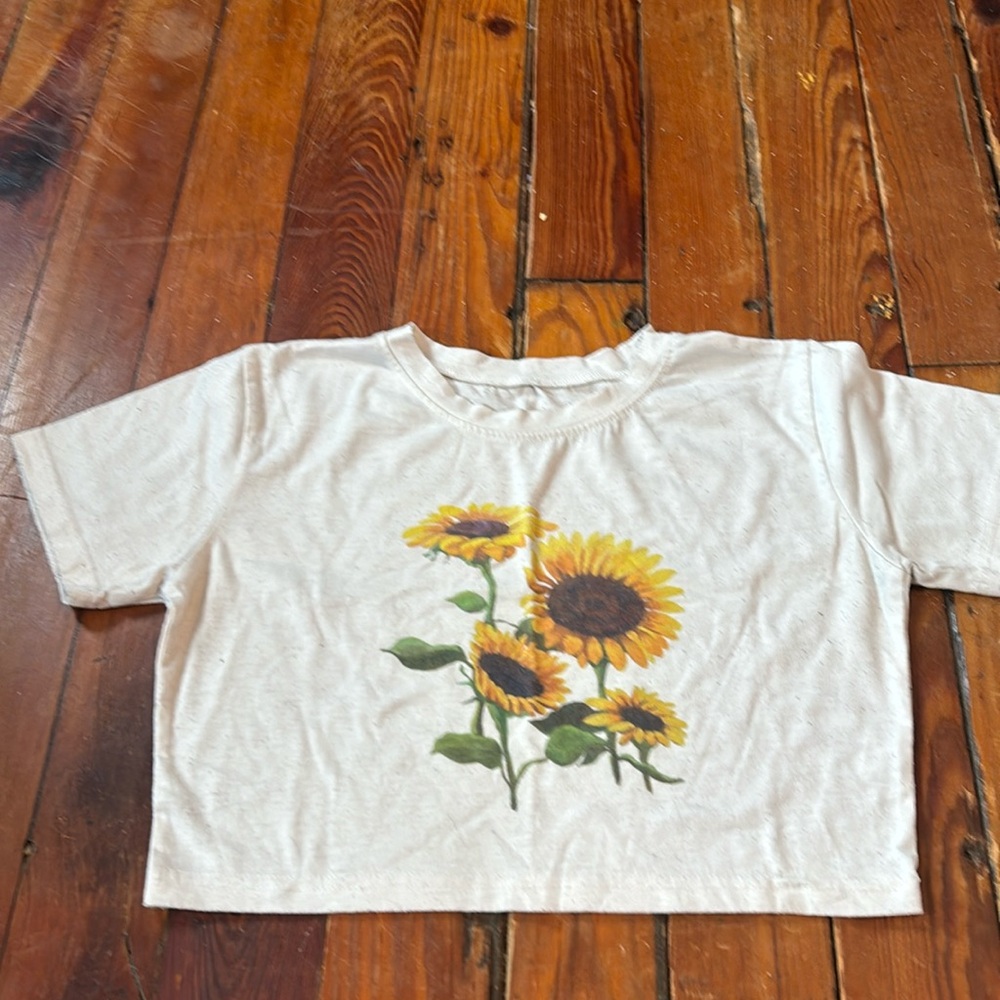 Sunflower crop top
